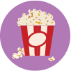Animated bag of popcorn