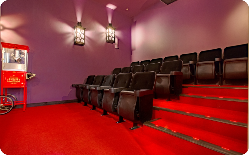 Waiting room theater seating